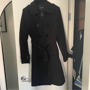 London Fog Double Breasted Trench Raincoat